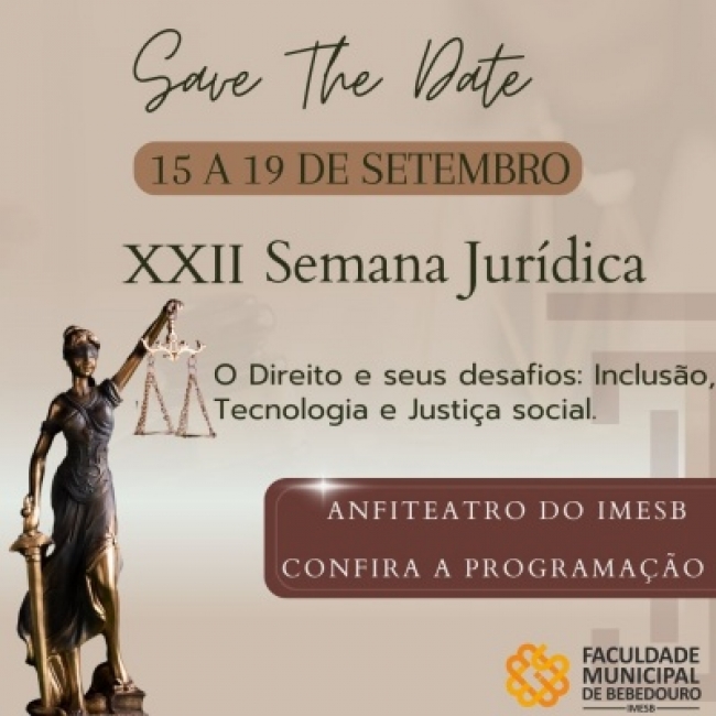 Direito promove Semana Jurídica aberta à comunidade e com encontro de egressos