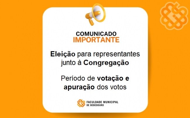 Processo Eletivo da Congregação: Período de votação e apuração dos votos