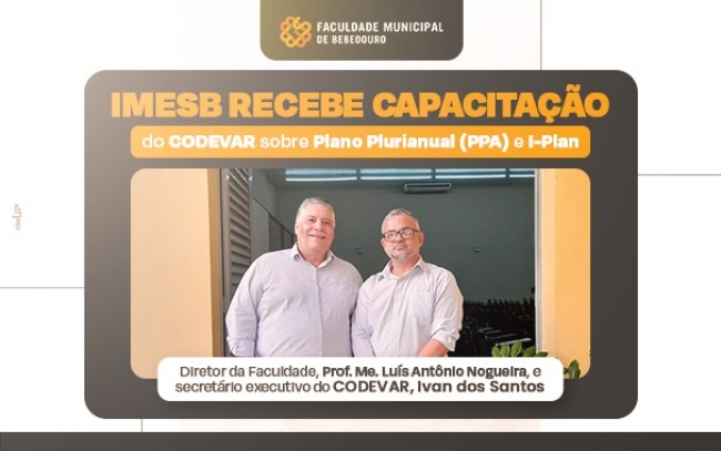Capacitação sobre Plano Plurianual reúne servidores públicos na Faculdade Municipal de Bebedouro